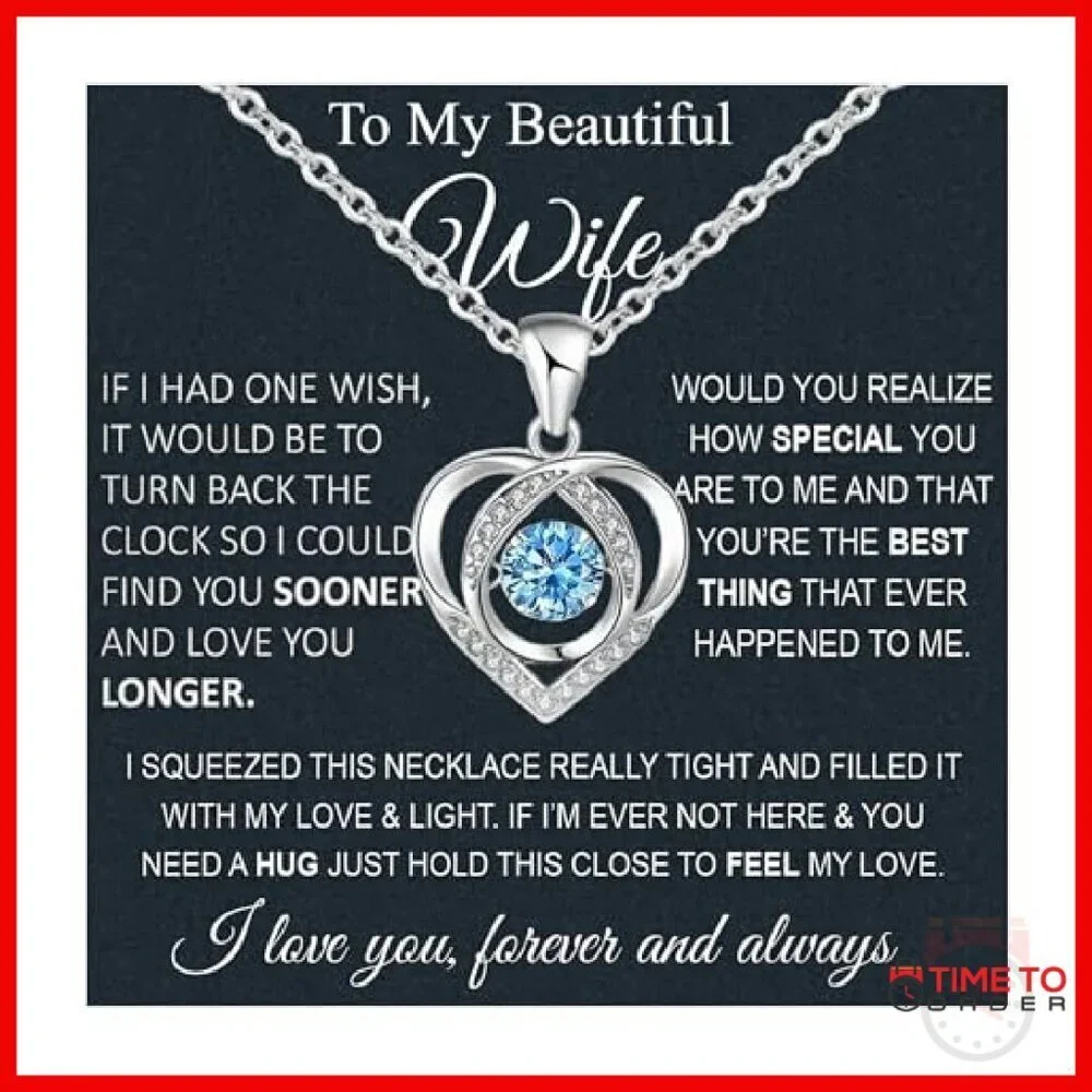 Sterling Silver Love Knot Pendant Necklace with CZ Stone 20